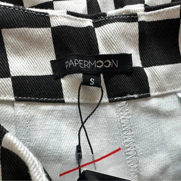 NWT Papermoon Checkered Pants. Size: Small. Excellent condition - Picture 7 of 14